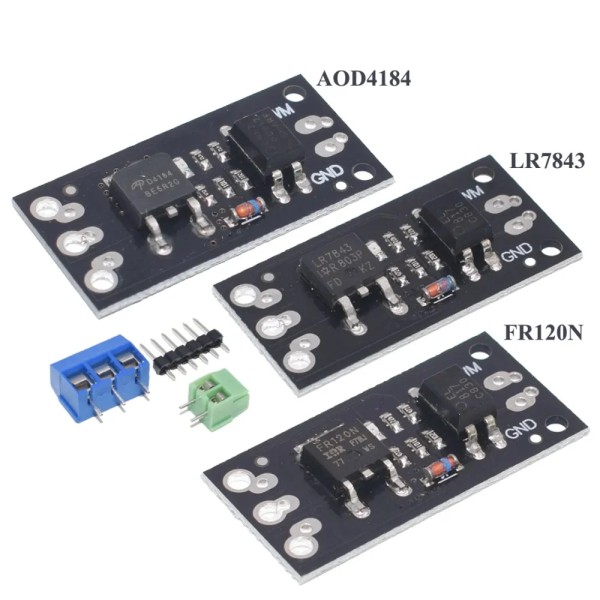 FR120N LR7843 AOD4184 D4184 Ersatz relais für isoliertes MOSFET-MOS-Röhren-FET-Modul 100V 9,4 A 30V 161A 40V 50A Platinen modul